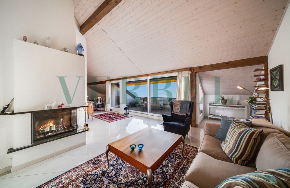 Beautiful attic completely renovated with balcony terrace - lake view