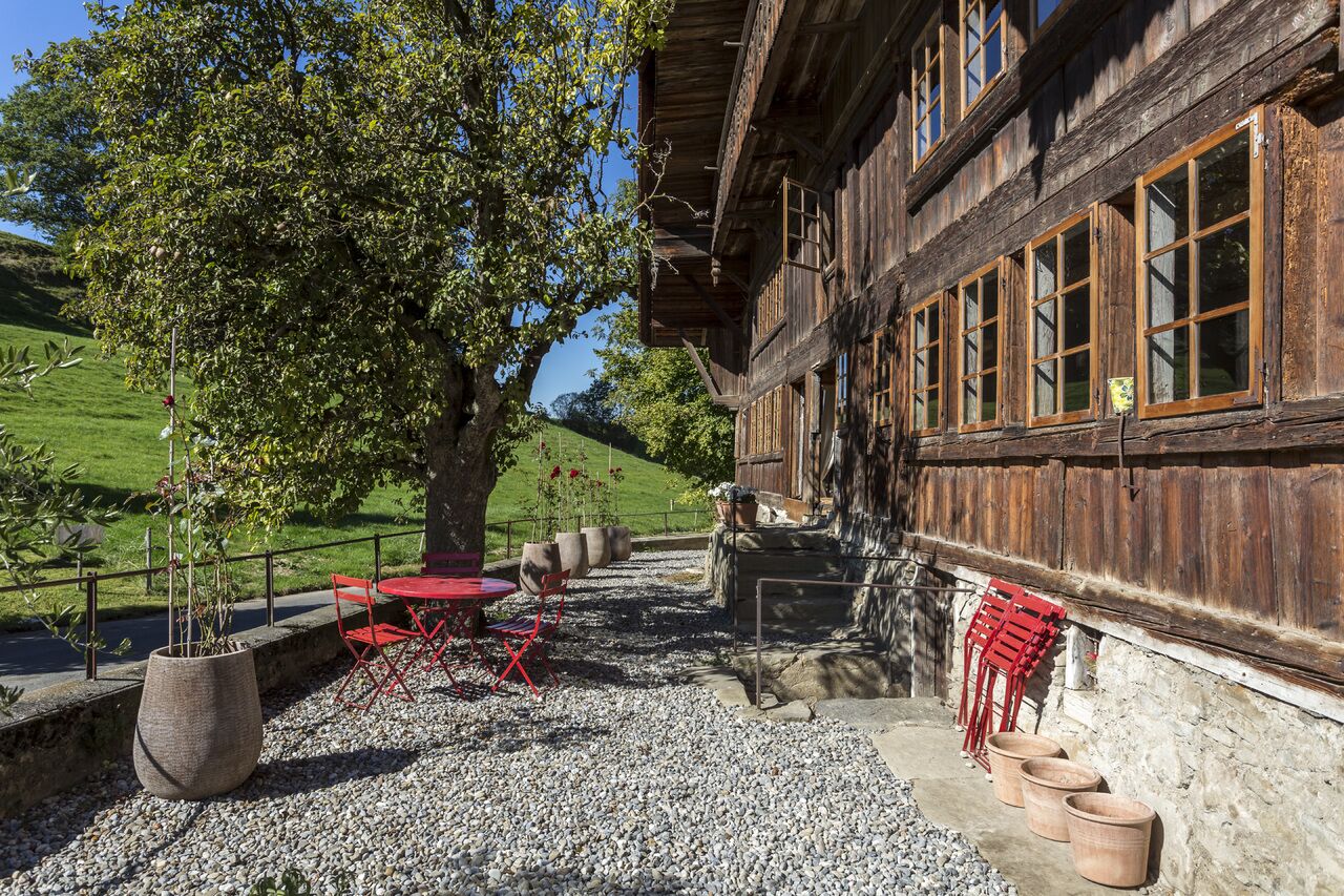 Bukolische Terrasse