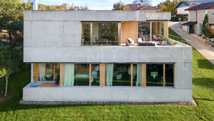 Belle villa d'architecte avec vue panoramique à Domdidier