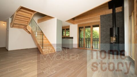 Élégant duplex alpin, 140 m² habitables + garage, proche Barboleuse