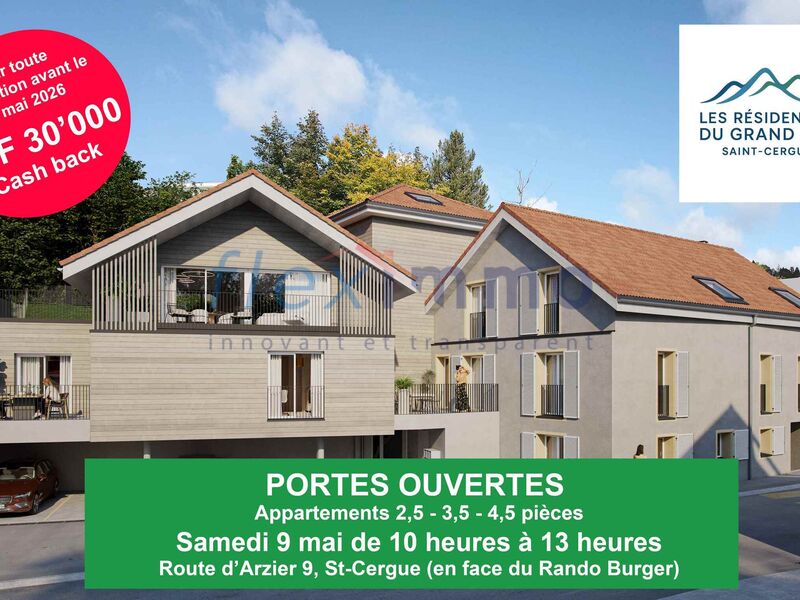 Grand appartement neuf de 3.5 pièces