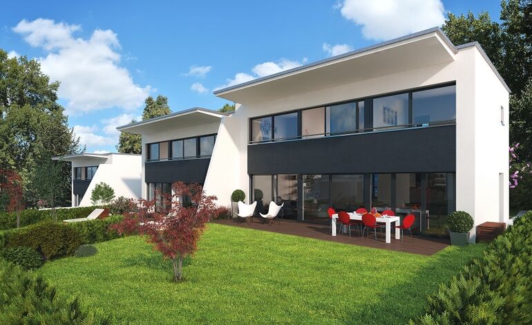 Belle villa mitoyenne avec agréable jardin