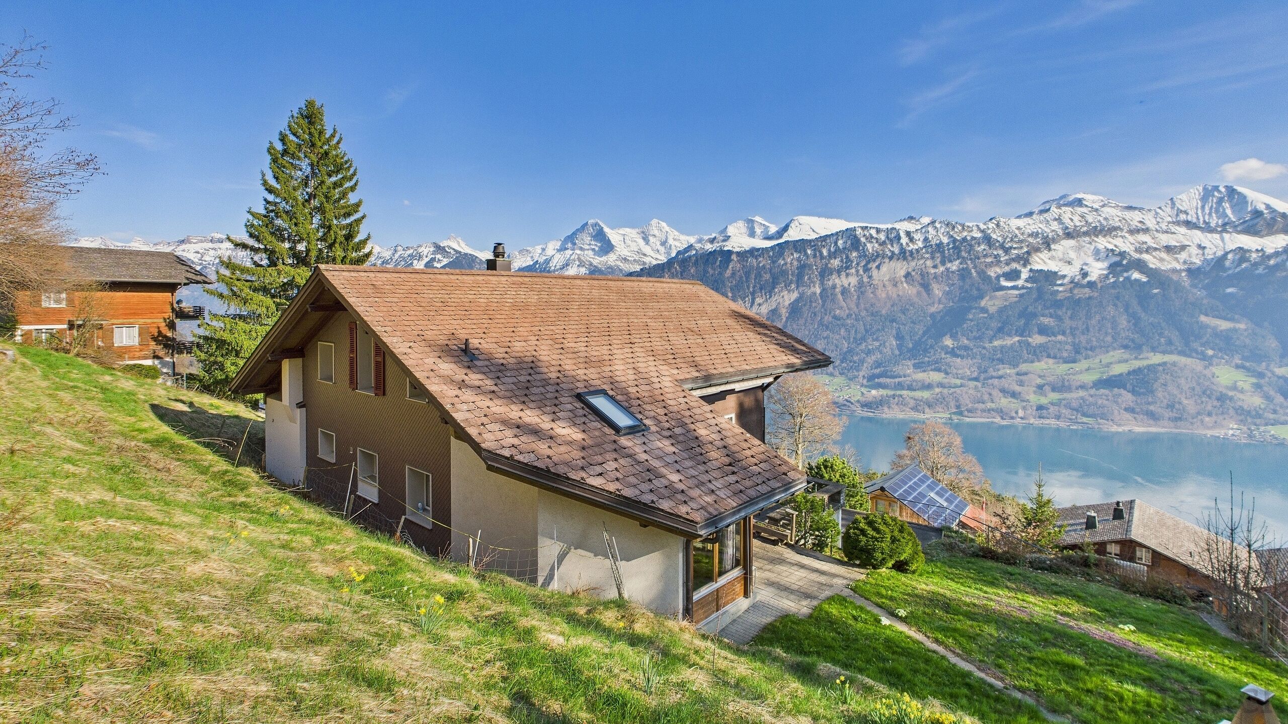 Blick von der nordwestlichen Parzellengrenze 