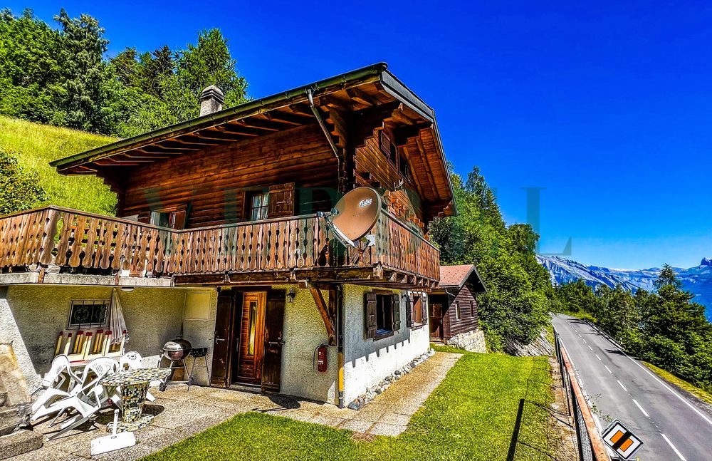 AUTHENTIC ALPINE CHALET WITH ITS LOG CABIN