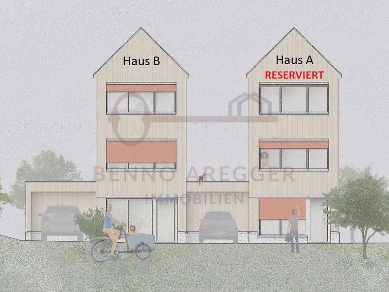 Neubau, 5½-Zimmer-Einfamilienhaus, moderner Holzbau (Haus A)