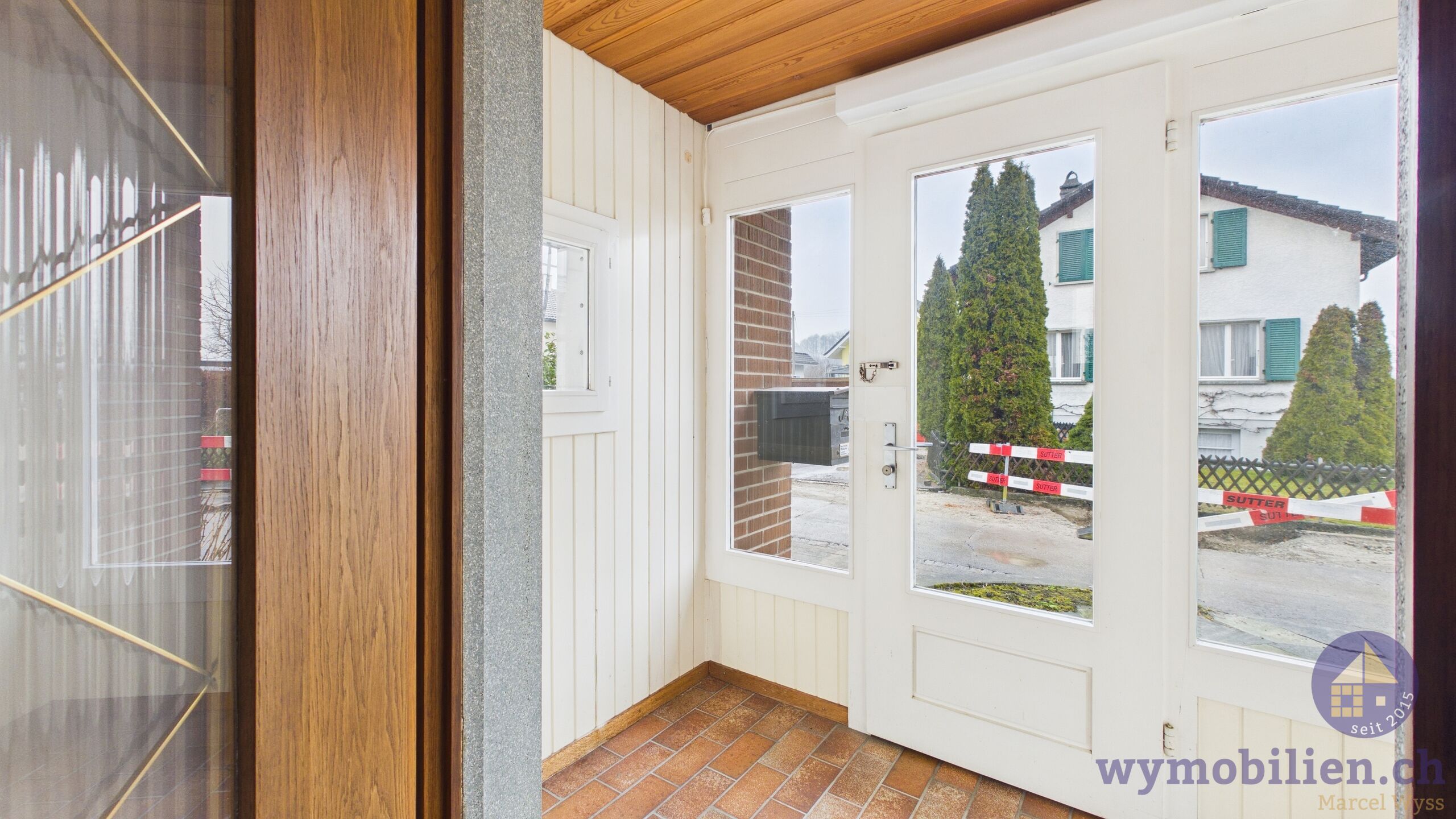 Windfang/Eingang Haus Amselweg 1 (Parzelle 190)