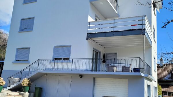 Building of three apartments