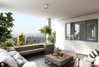 Loggia, balcony, terrace, veranda and winter garden