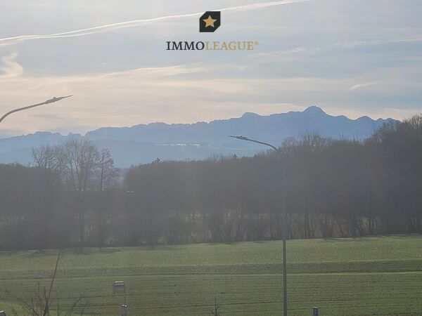 Blick auf den Säntis und das Alpstein.