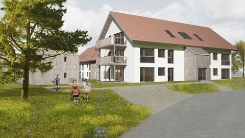 Attraktiver Wohnraum mit Weitsicht auf's Grosse Moos
