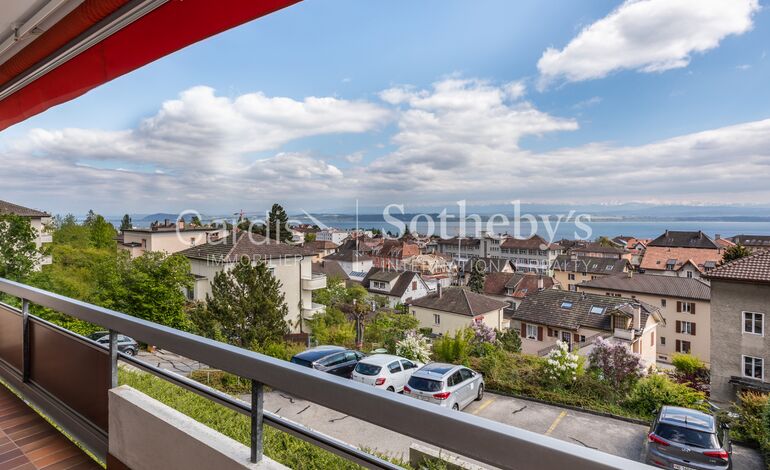 Bel appartement avec vue panoramique sur le lac
