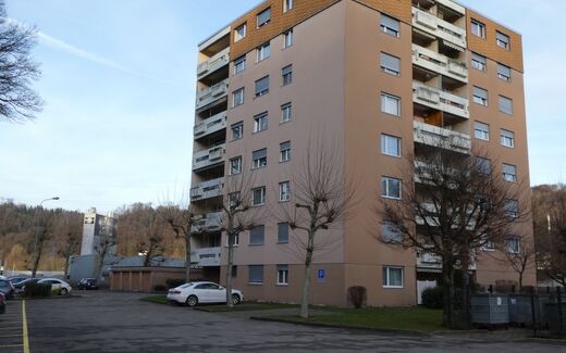 Apartment in a large, well maintained building with elevator.