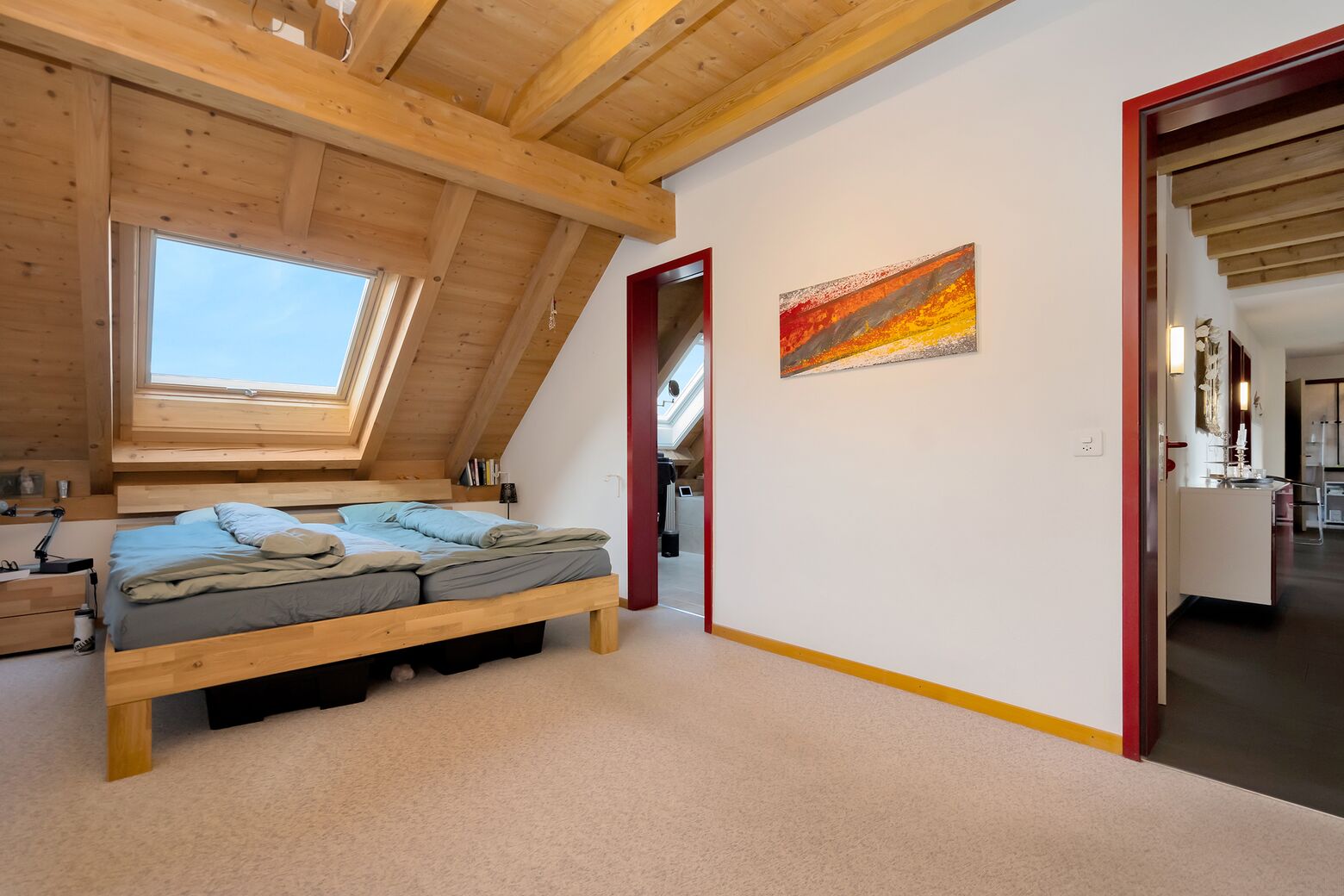 Schlafzimmer mit direktem Zugang zum Bad