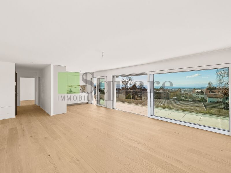 NEUF, Magnifique appartement en attique de 3,5 pièces avec vue Lac