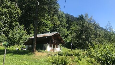 Chalet tout confort en pleine nature dans la forêt accessible à pied.