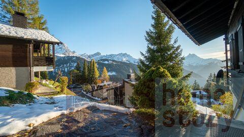 Gryon Immo vous propose un joli chalet mitoyen de 5 pièces