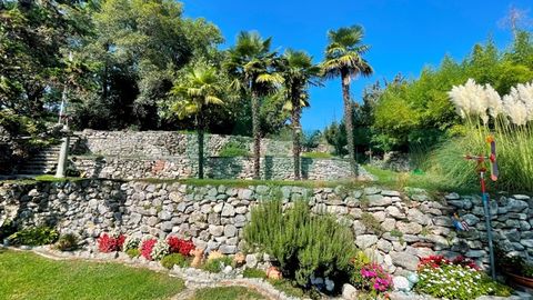 Fascinating and large antique Ticino house with a wonderful garden