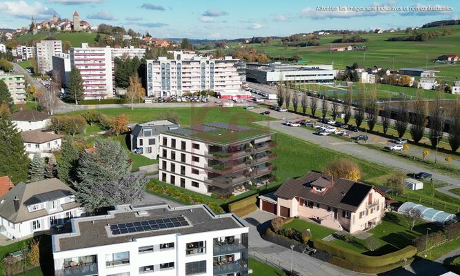 Quartier résidentiel au pied du centre-ville de Romont
