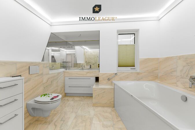 Das Badezimmer - Zeitloses Design trifft auf hochwertige Materialien.