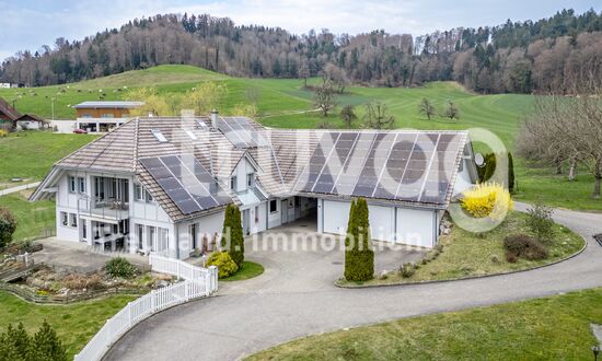 Lichtdurchflutete Landhaus-Villa mit Pferdestallungen