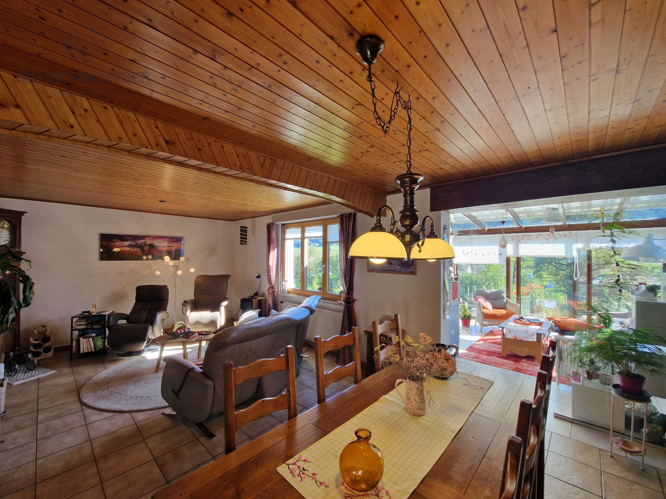 living room - dining room