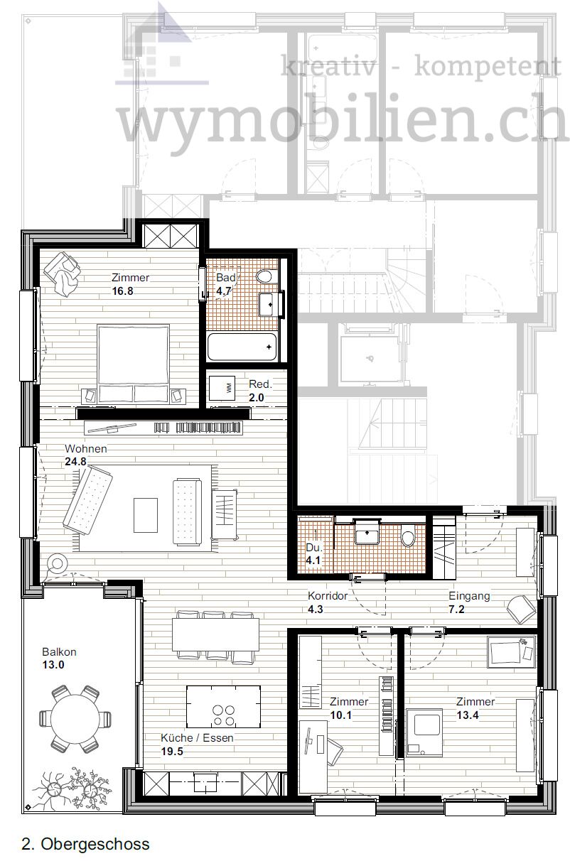 Grundriss 4.5 2. OG 