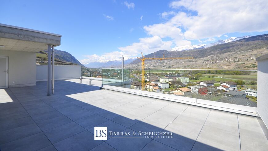 3.5 pièces neuf avec terrasse panoramique commune