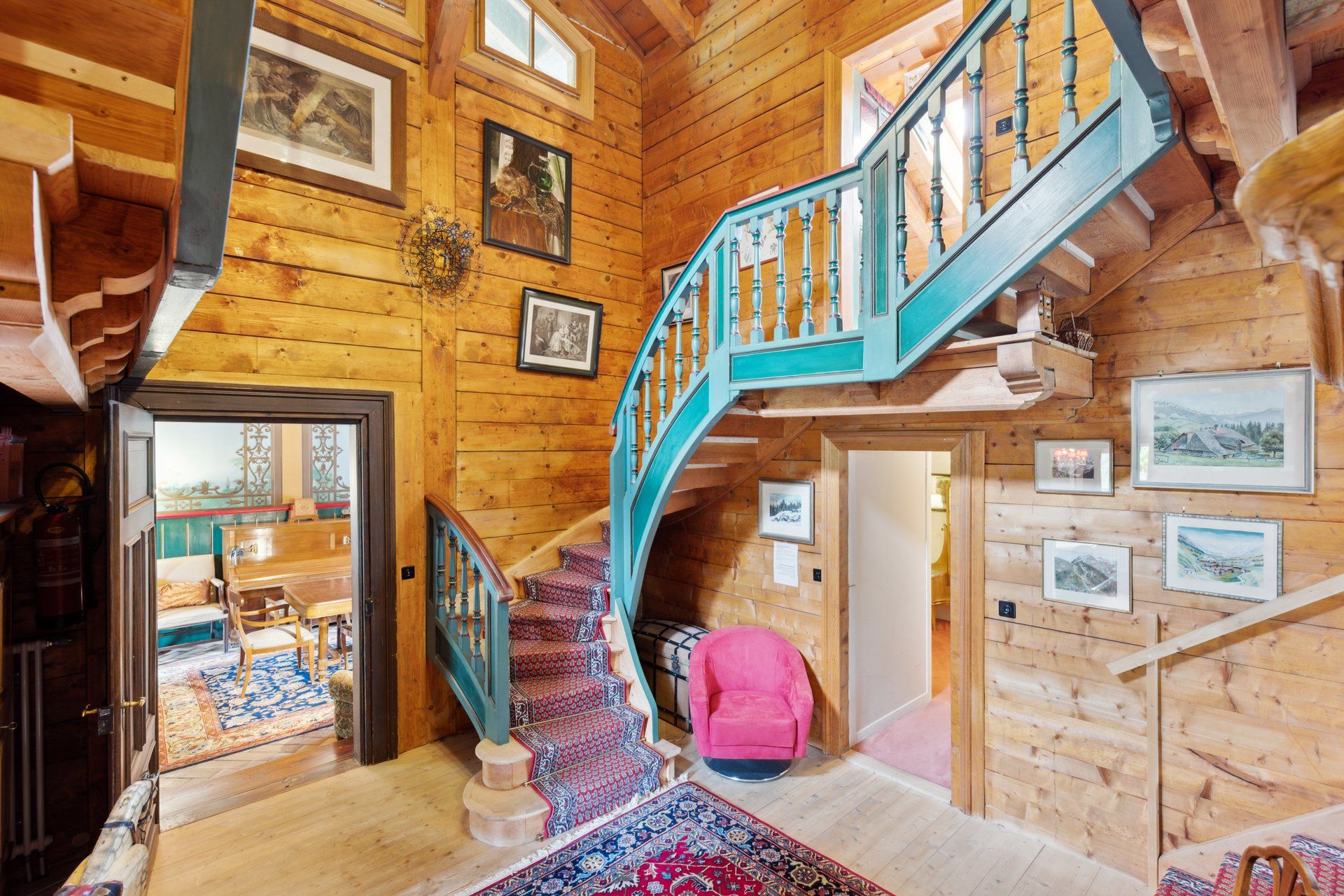 Staircase - hall - main chalet