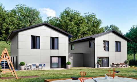 Maison unifamiliale individuelle de nouvelle construction avec jardin