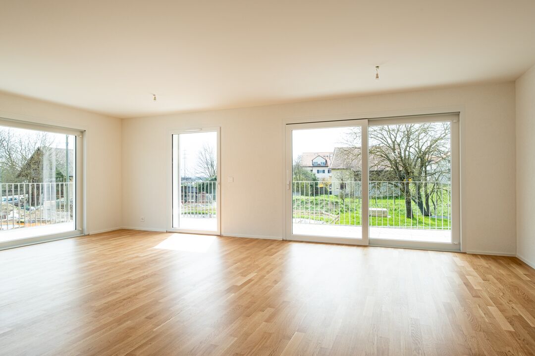 Construction d'un petit immeuble au style villageois avec 6 appartements : l'intérieur.