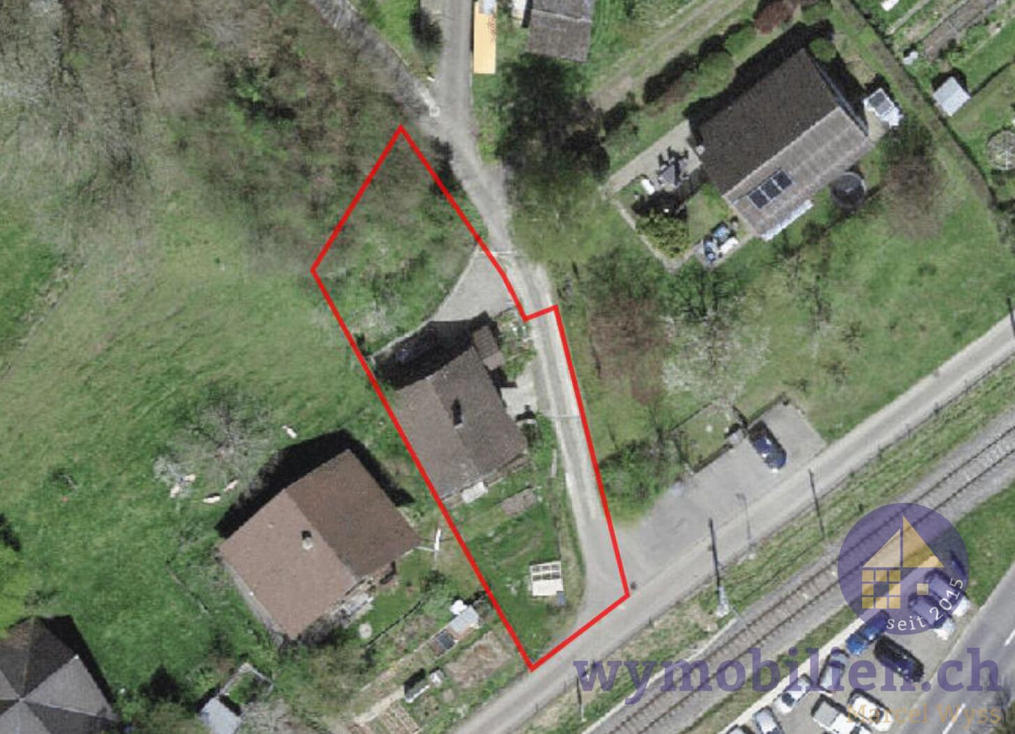 Parzelle mit 541m2 inkl. kleinem Waldstück (nördlich)
