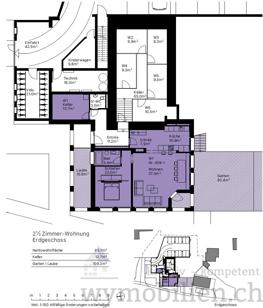 W1 2.5 Zimmer EG 
