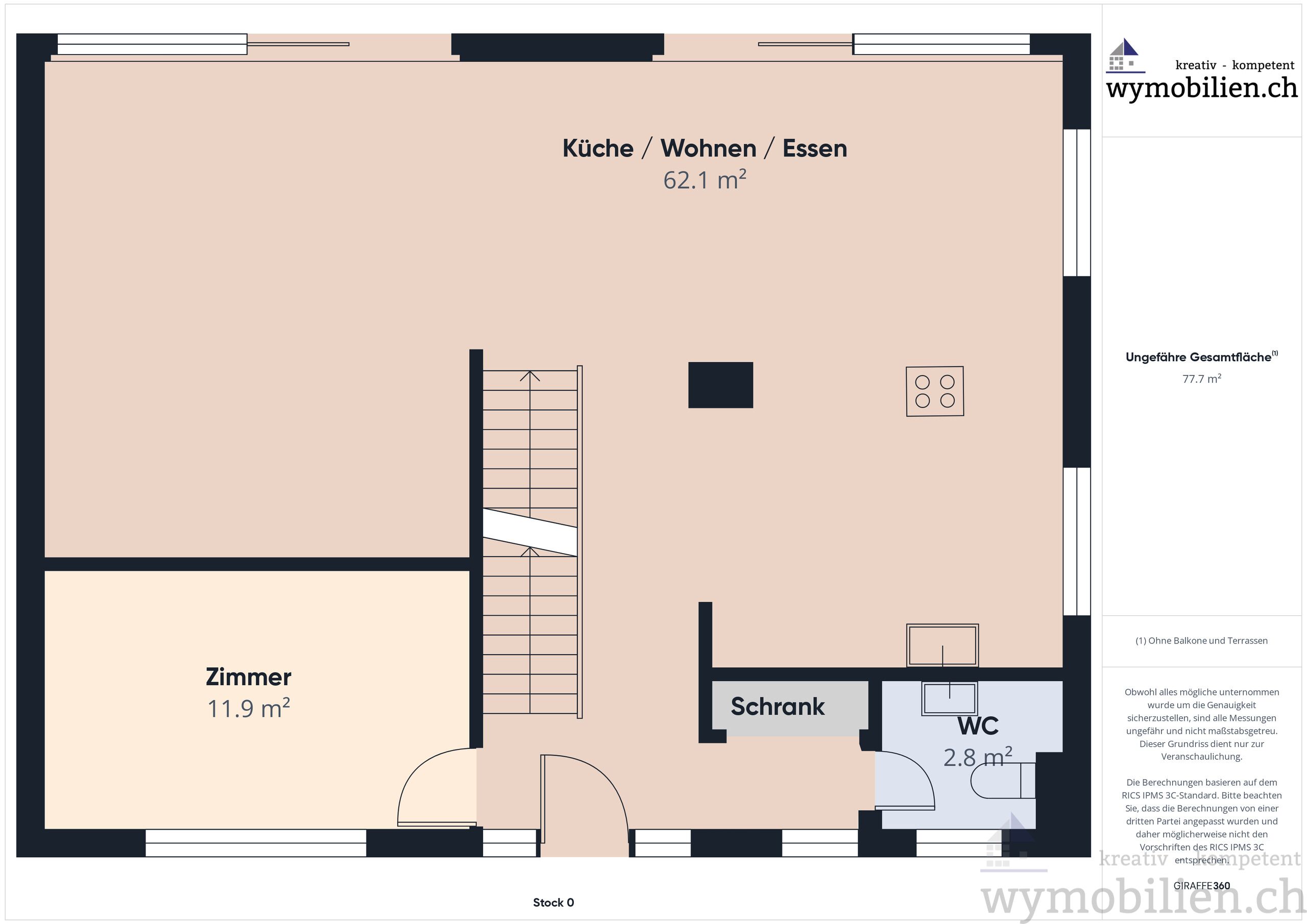 EG mit Wohnen/Essen/Zimmer