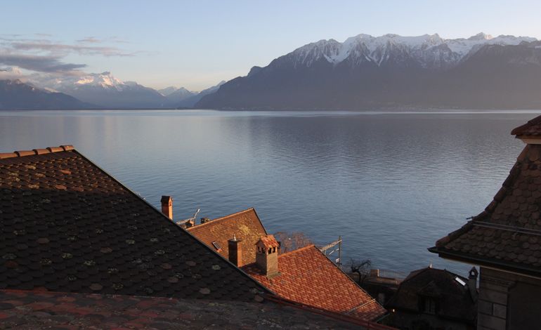 Exceptionnelle maison vigneronne avec vue sur le lac et les Alpes