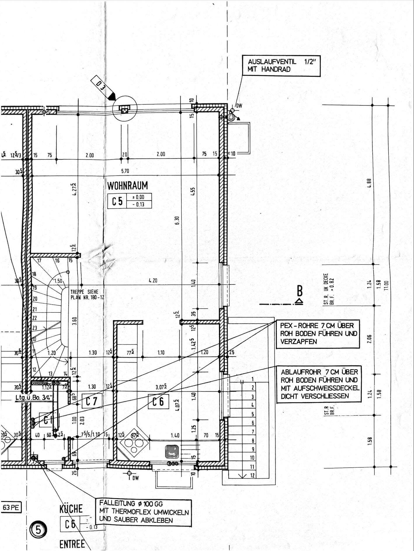Grundrissplan Erdgeschoss (EG)