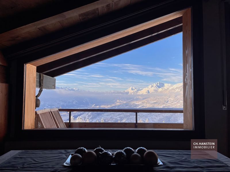 Stunning view - from a 3.5-appartement in Crans-Montana - La Déllège