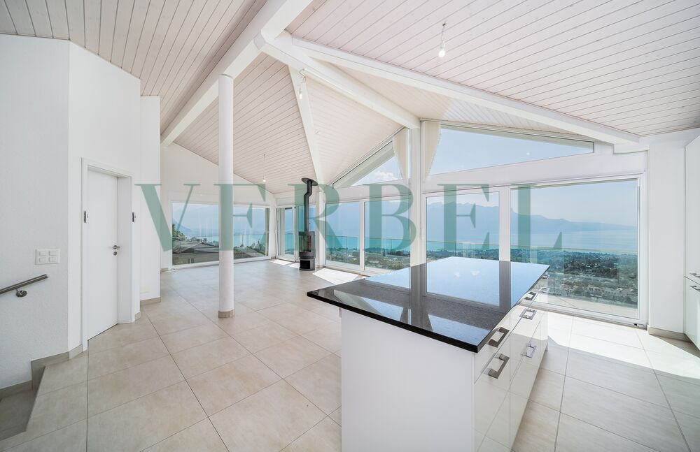 Splendide villa jumelée avec vue imprenable sur le lac Léman