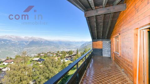 NENDAZ-STATION, 2,5 pces ATTIQUE
Vue spectaculaire et calme absolu