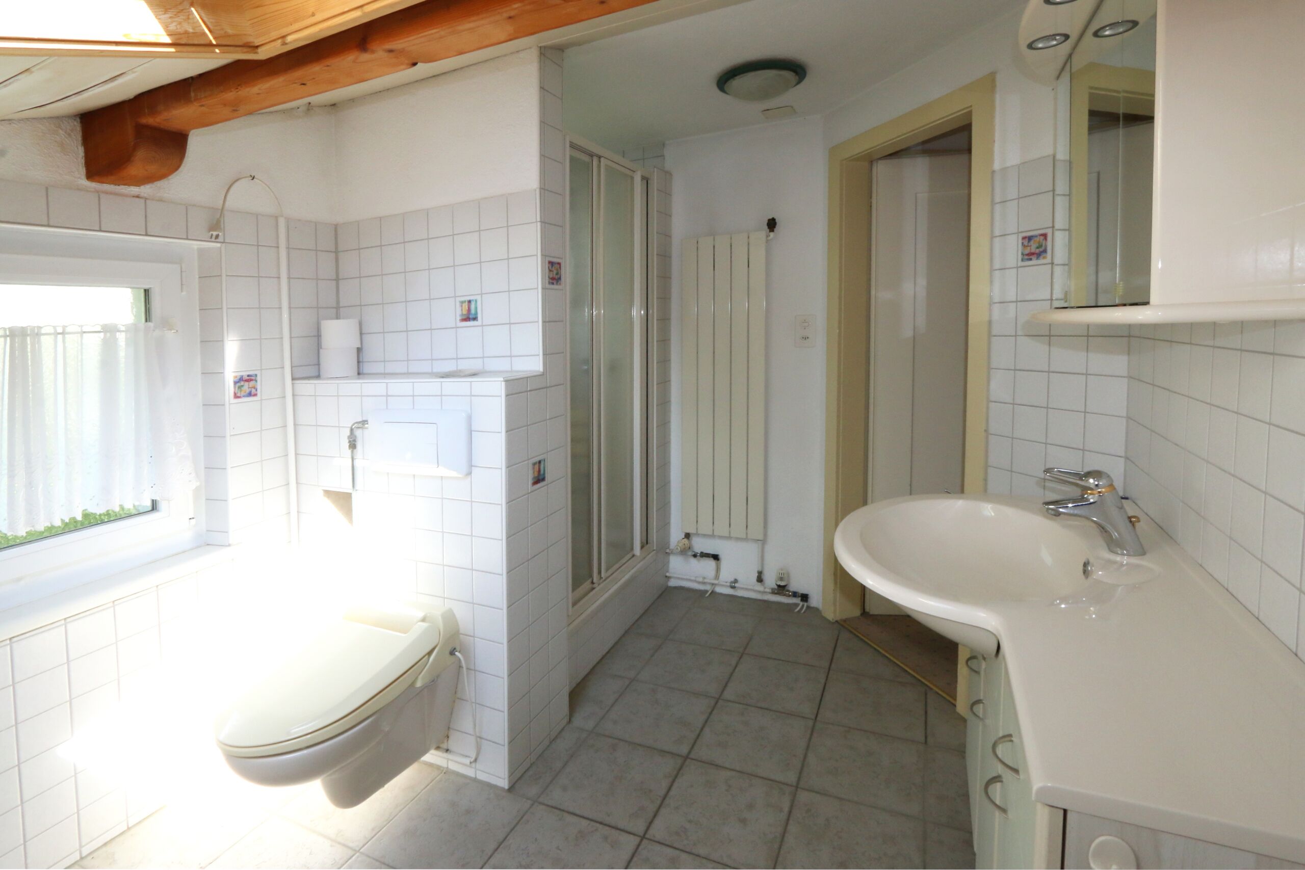 Dusche im Obergeschoss