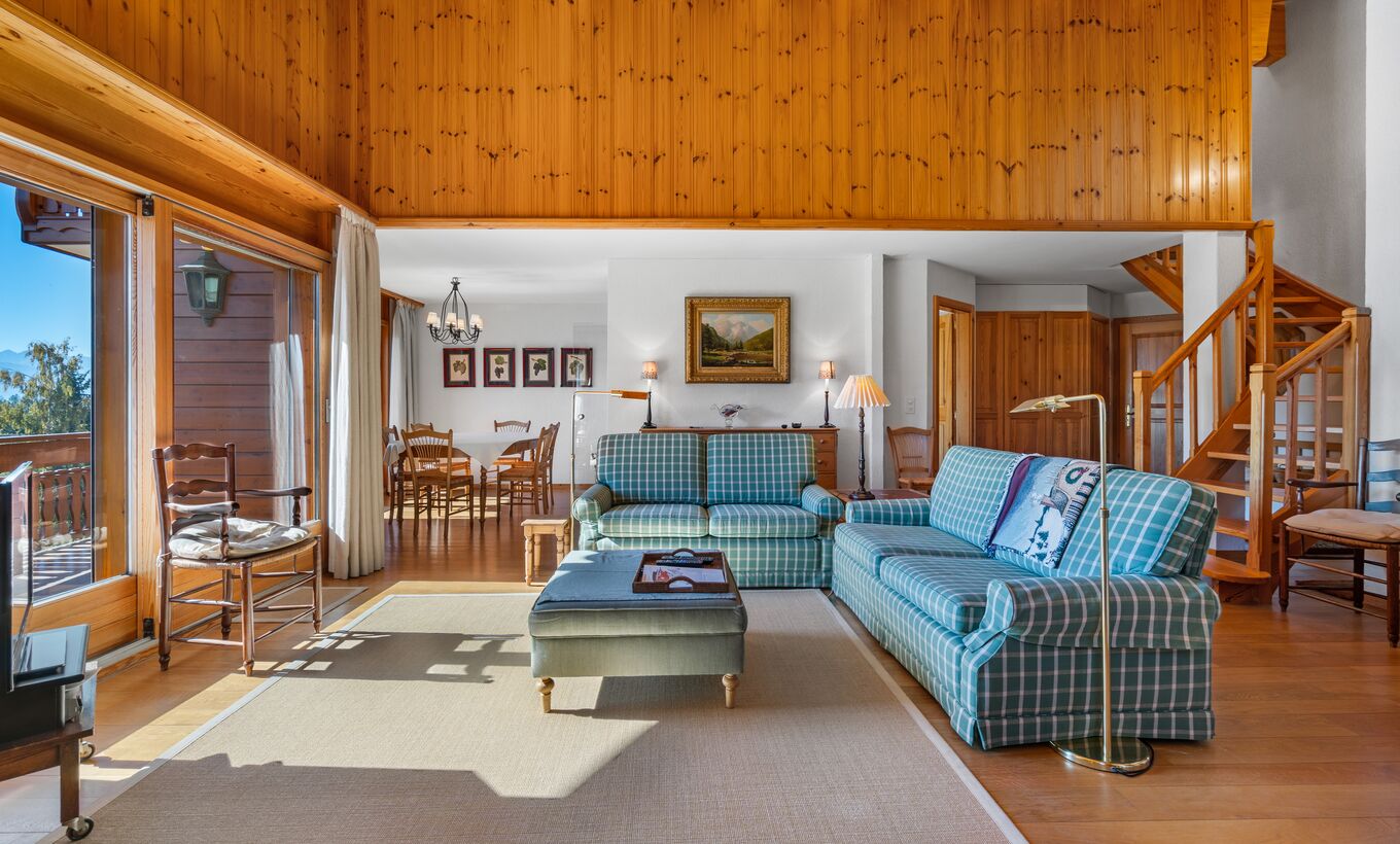 3 bedrooms penthouse on the golf course - Second home in Crans-Montana