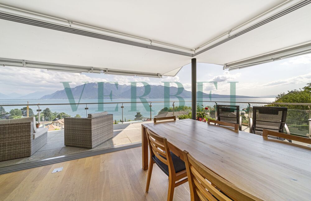 Somptueux appartement avec vue panoramique sur le lac Léman