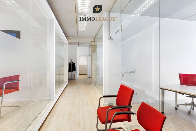 Die vielen Einzelbüros  geben Ihnen die Möglichkeit für eine flexible Raumgestaltung.