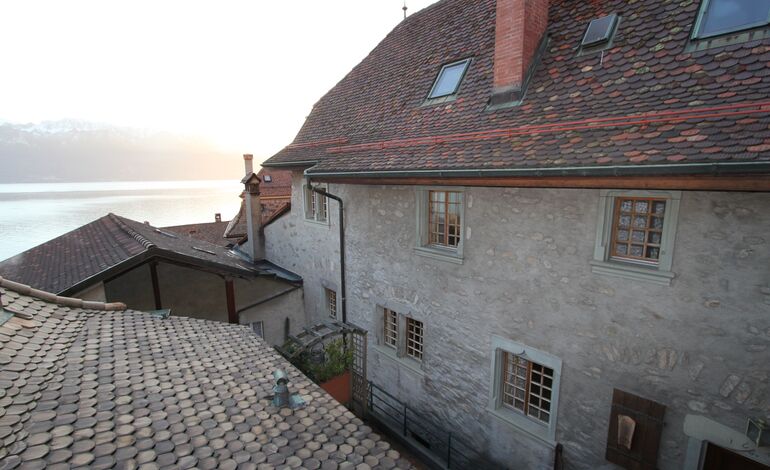 Exceptionnelle maison vigneronne avec vue sur le lac et les Alpes