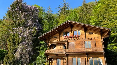 Charming chalet with large garden, spacious rooms and panoramic view