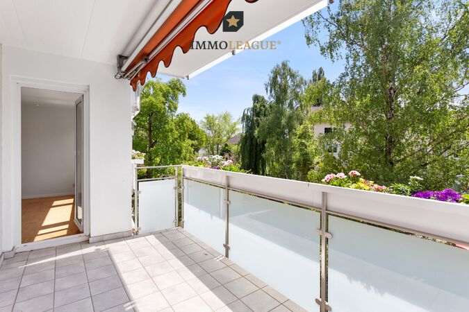 Der sonnenverwöhnte Balkon.