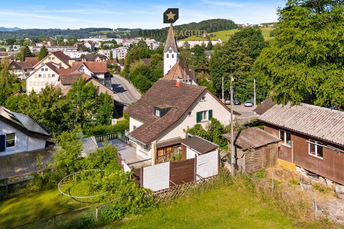 Ruhig gelegen und vielseitig nutzbar: Dieses Einfamilienhaus vereint grosszügige Aussenflächen, zwei Wohneinheiten und naturnahes Wohnen.