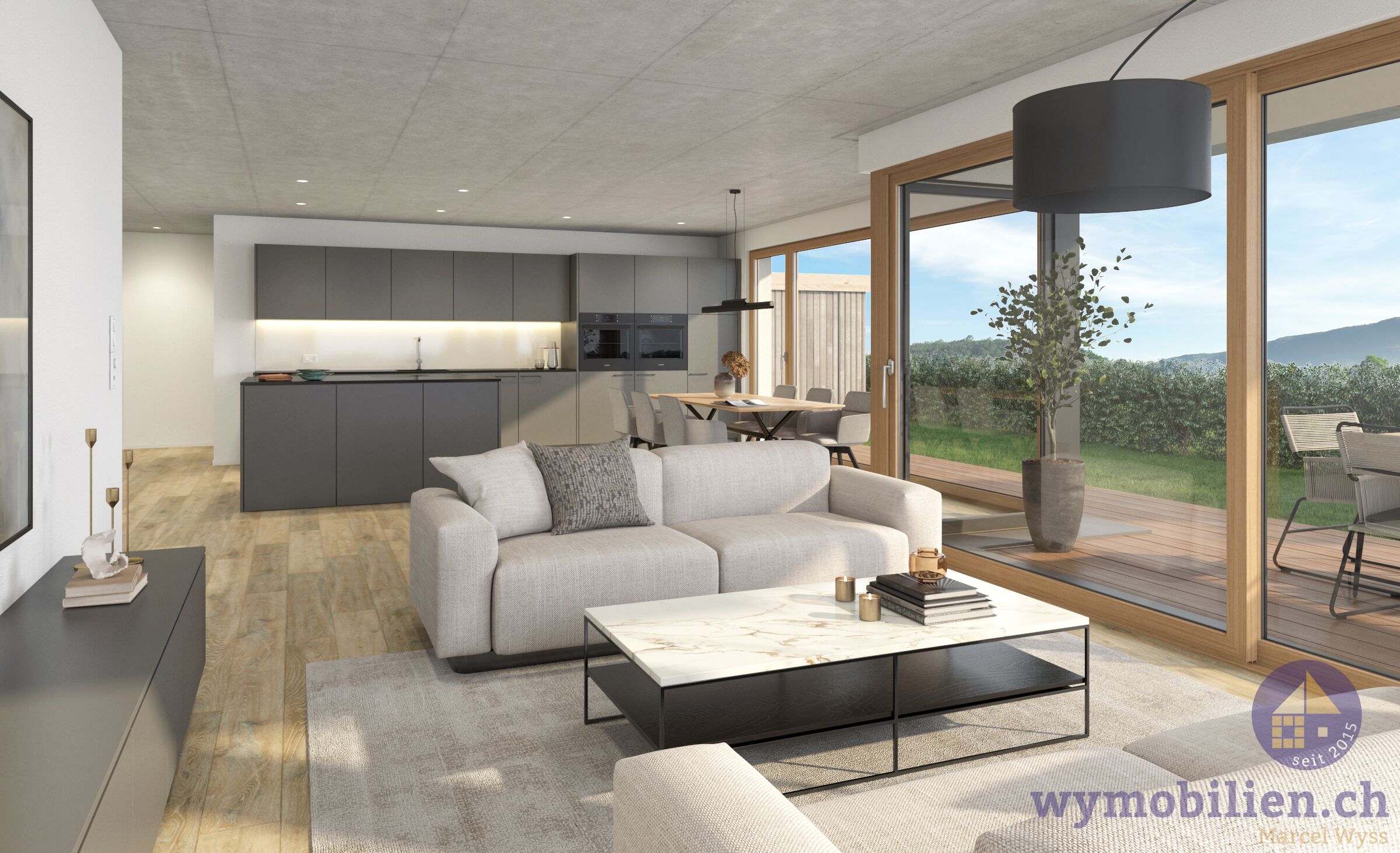 Wohnbereich Gartenwohnung West (1090-01)