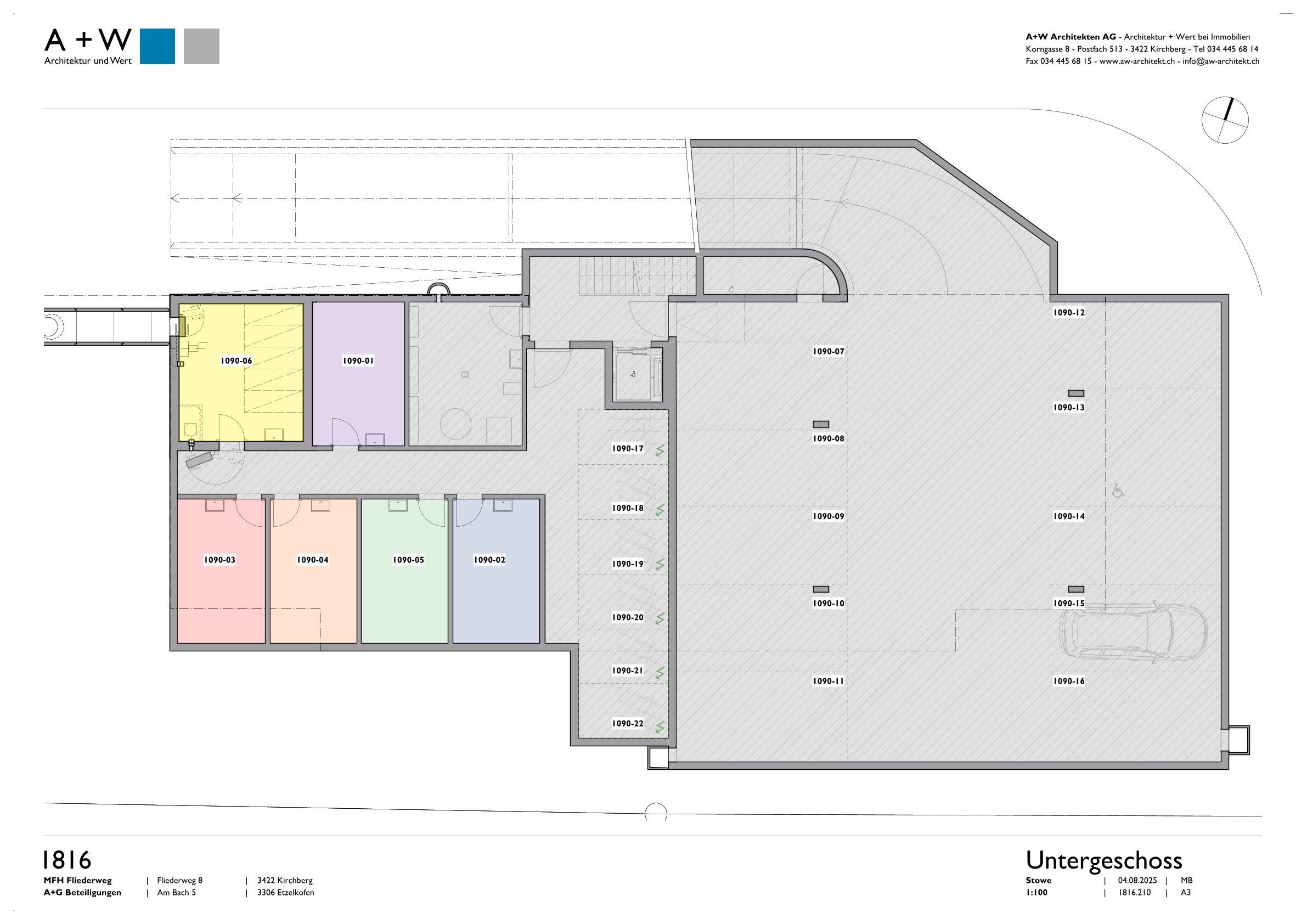 Grundriss UG - 1090-02 (blau)