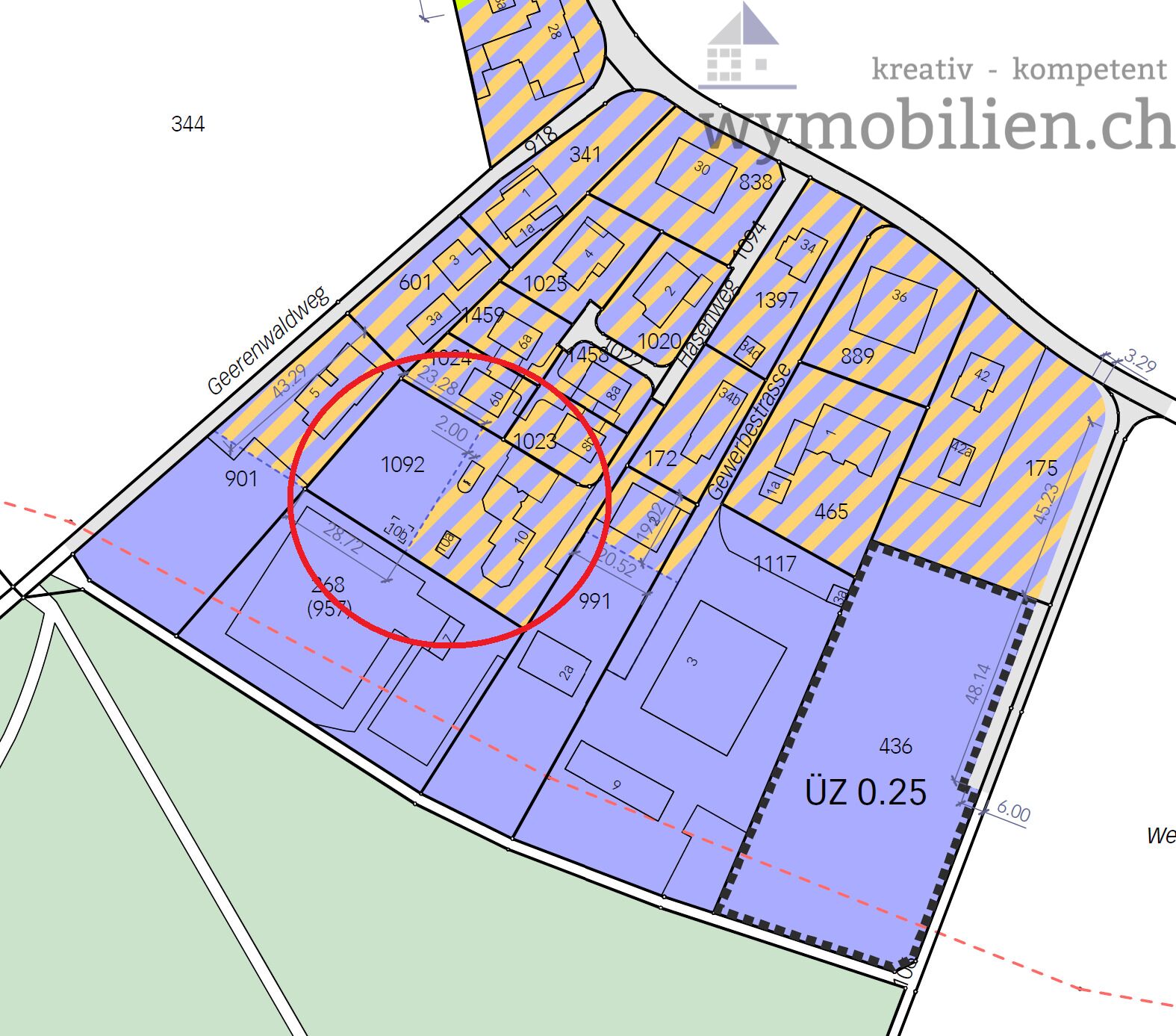Neuer Zonenplan (noch beim Kanton zur Genehmigung) 