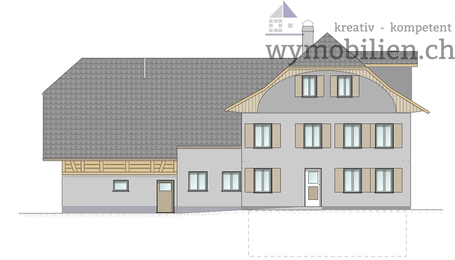 Ansicht Westfassade 
